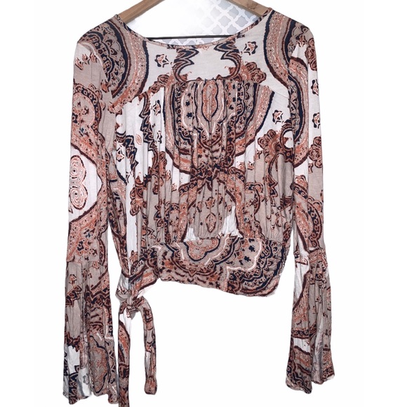 Free People | Paisley Fiona Wrap Top - Picture 4 of 4